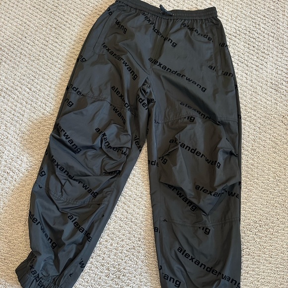 ALEXANDER WANG  Flocked Logo Pants size S - Picture 1 of 6
